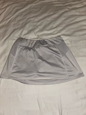 Augusta Sportswear Ladies Skort in White and Gray